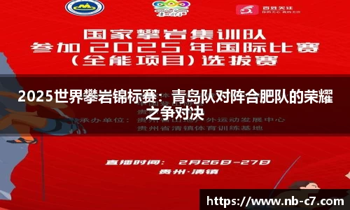 2025世界攀岩锦标赛：青岛队对阵合肥队的荣耀之争对决